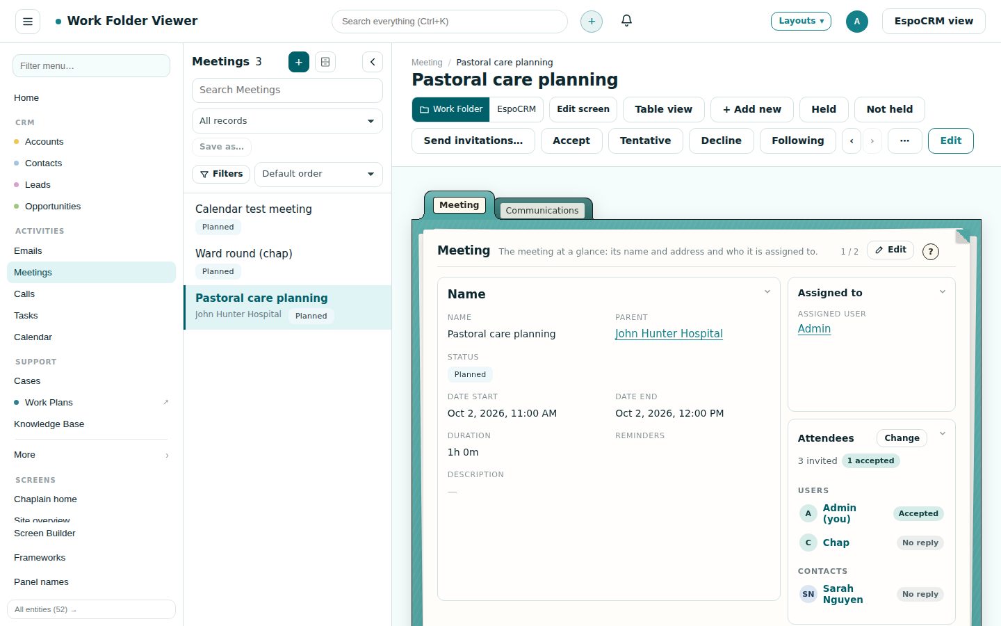 WorkFolder: Meetings