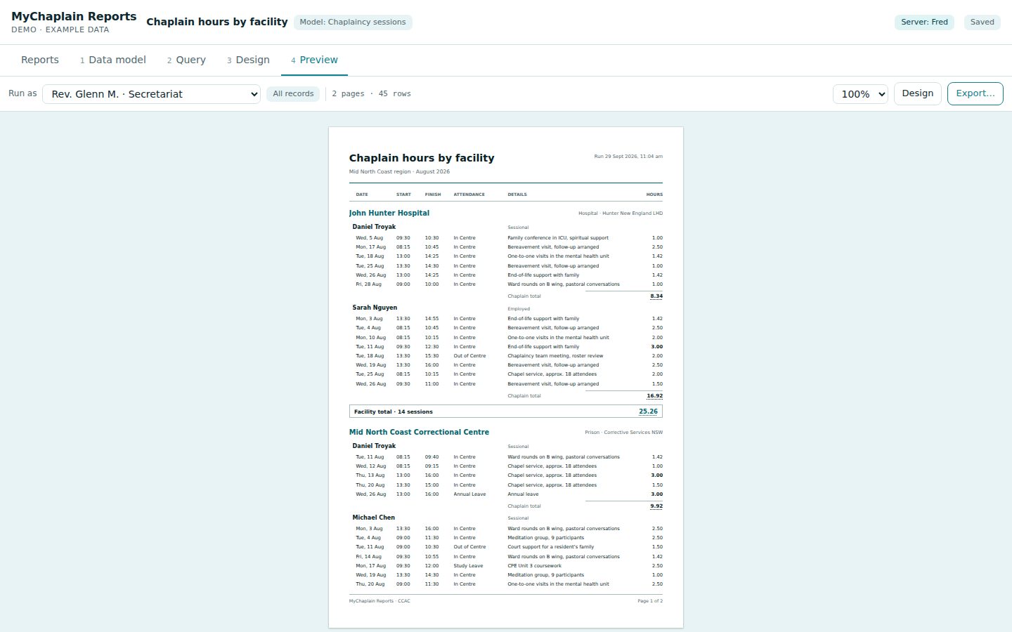 WorkFolder Reports